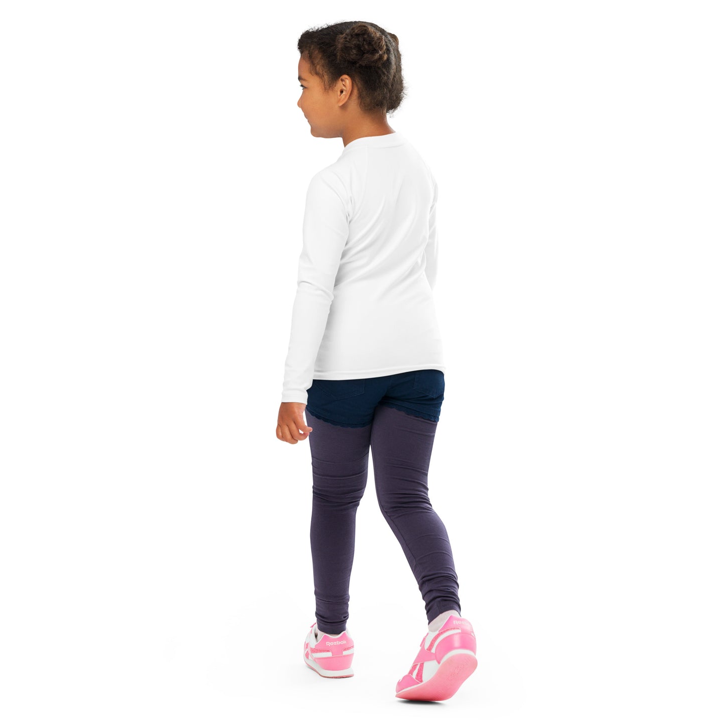 Girl Power Kids Long Sleeve Rash Guard Swim Shirt With UPF 50+