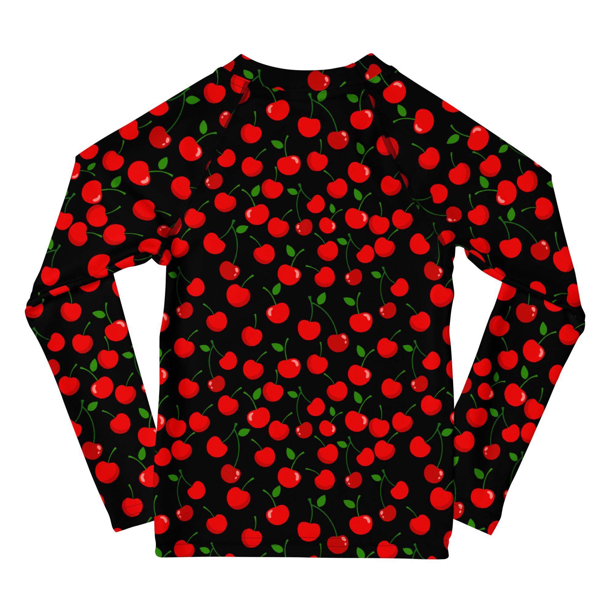 Girls Black Cherry Long Sleeve Rash Guard Swim Shirt – Buttery Soft, Sun Safe UPF 50+ Protection, Quick Dry & 4-Way Stretch Comfort
