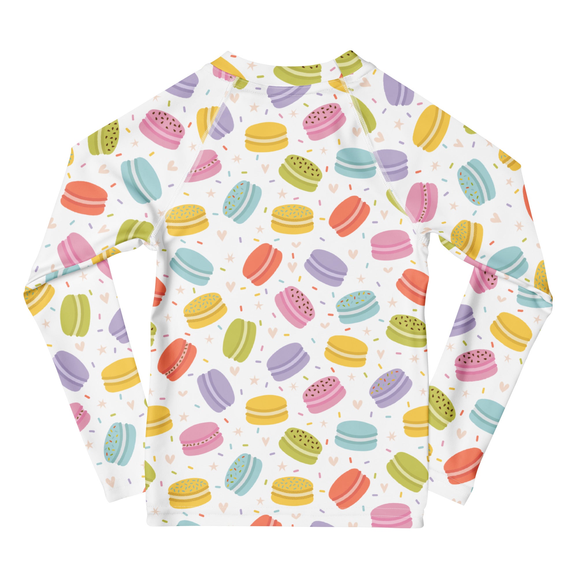 Kids Pastel Macaron Long Sleeve Rash Guard Swim Shirt – Buttery Soft, Sun Safe UPF 50+ Protection, Quick Dry & 4-Way Stretch Comfort