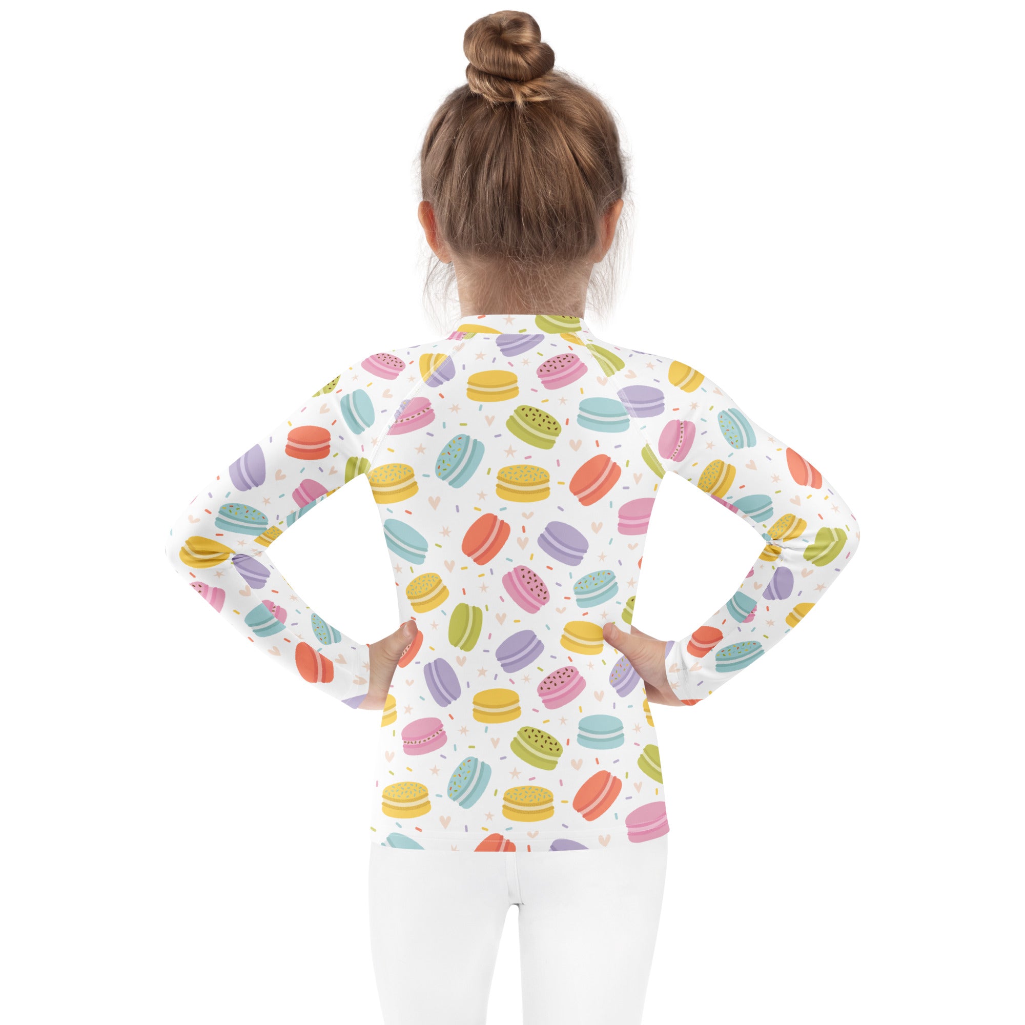 Kids Pastel Macaron Long Sleeve Rash Guard Swim Shirt – Buttery Soft, Sun Safe UPF 50+ Protection, Quick Dry & 4-Way Stretch Comfort