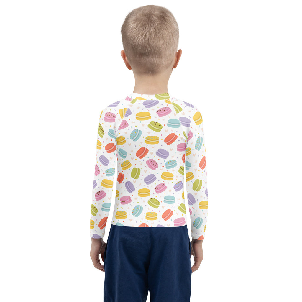 Kids Pastel Macaron Long Sleeve Rash Guard Swim Shirt – Buttery Soft, Sun Safe UPF 50+ Protection, Quick Dry & 4-Way Stretch Comfort
