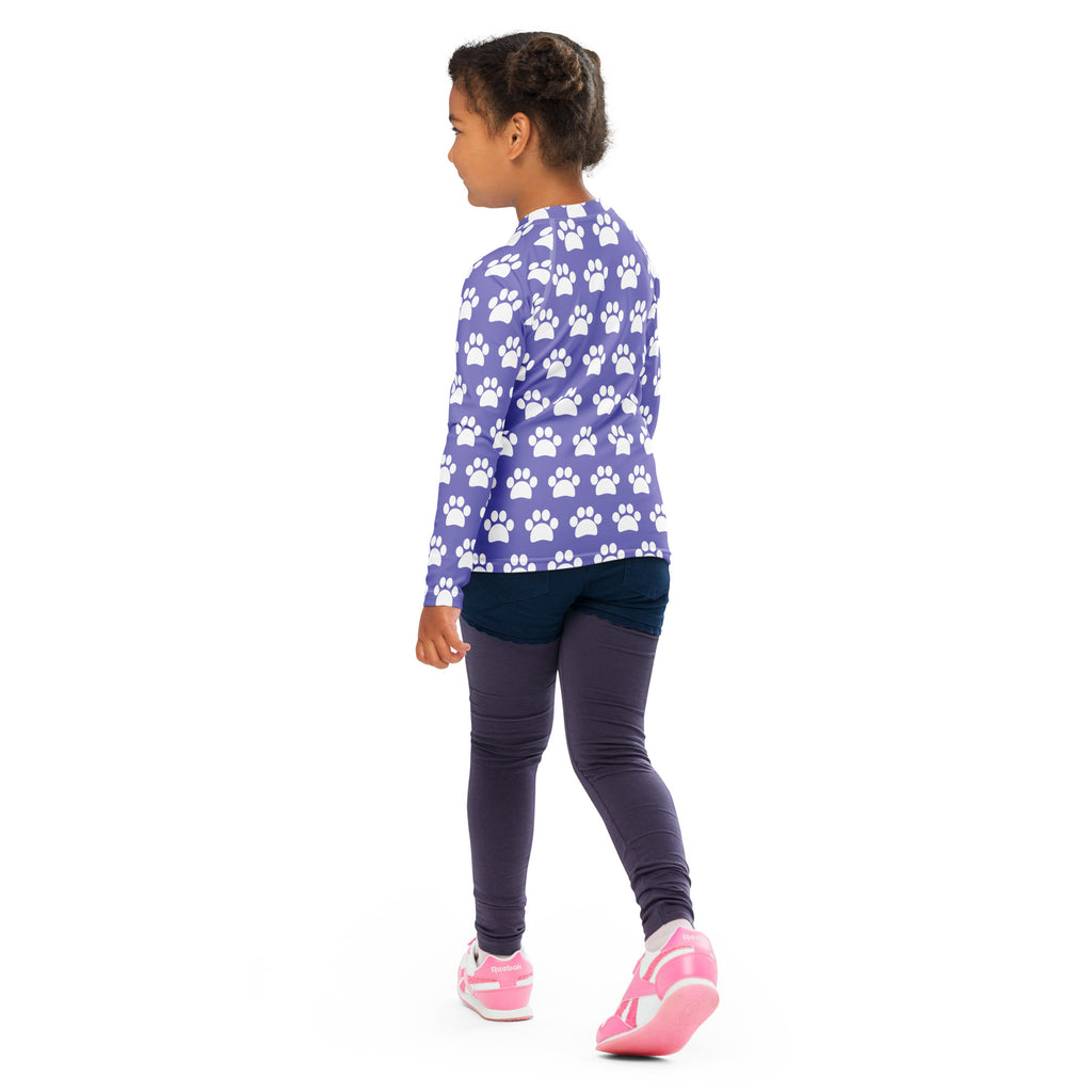 Girls Light Purple Long Sleeve Rash Guard Swim Shirt – Buttery Soft, Sun Safe UPF 50+ Protection, Quick Dry & 4-Way Stretch Comfort