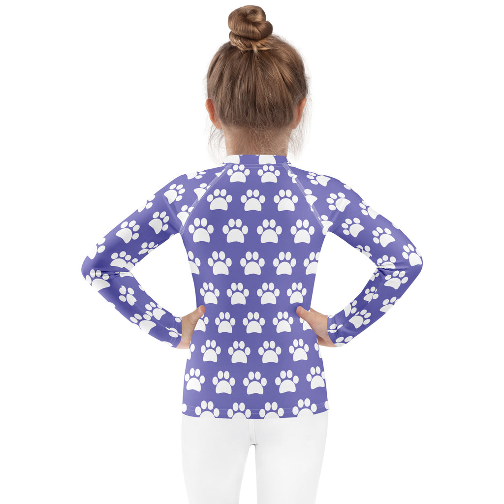 Girls Light Purple Long Sleeve Rash Guard Swim Shirt – Buttery Soft, Sun Safe UPF 50+ Protection, Quick Dry & 4-Way Stretch Comfort