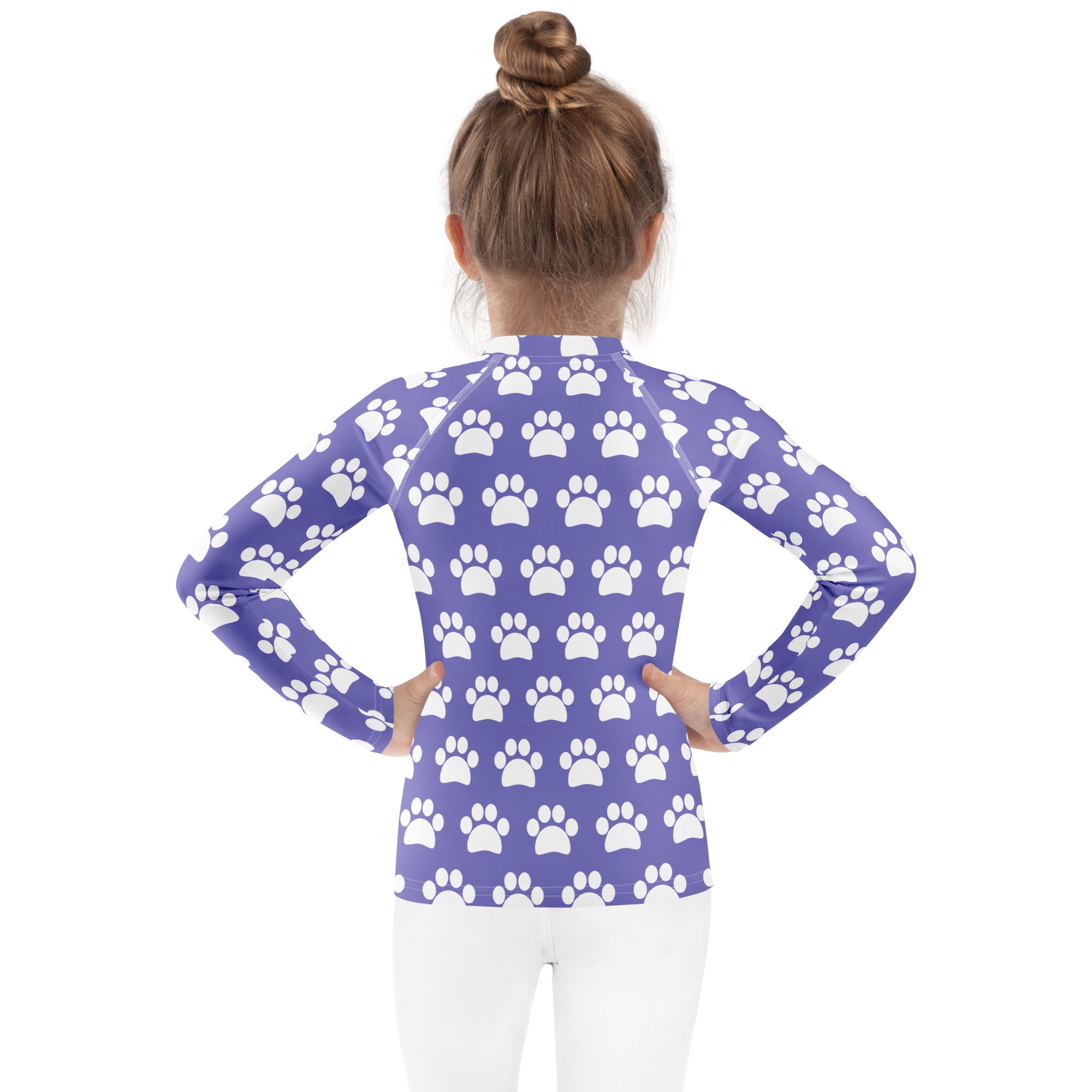 Girls Light Purple Long Sleeve Rash Guard Swim Shirt – Buttery Soft, Sun Safe UPF 50+ Protection, Quick Dry & 4-Way Stretch Comfort
