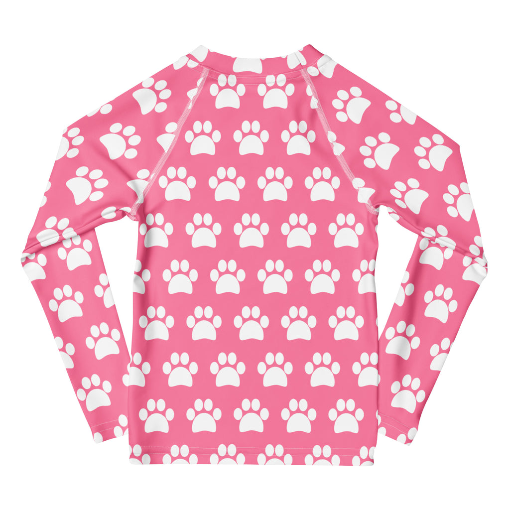 Girls Pink Long Sleeve Rash Guard Swim Shirt – Buttery Soft, Sun Safe UPF 50+ Protection, Quick Dry & 4-Way Stretch Comfort