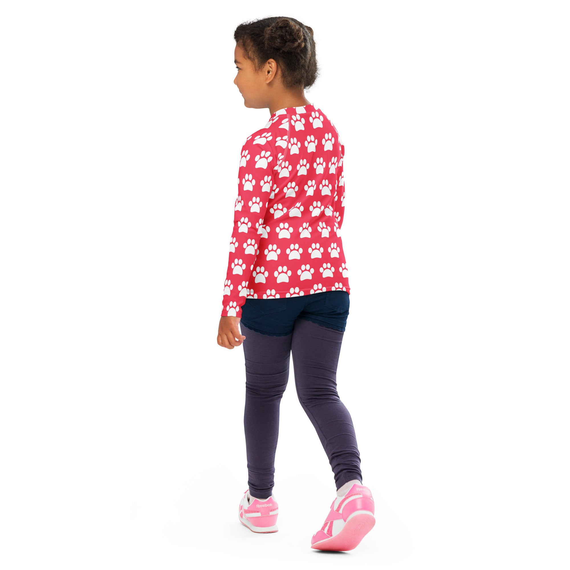 Girls Bright Pink Long Sleeve Rash Guard Swim Shirt – Buttery Soft, Sun Safe UPF 50+ Protection, Quick Dry & 4-Way Stretch Comfort