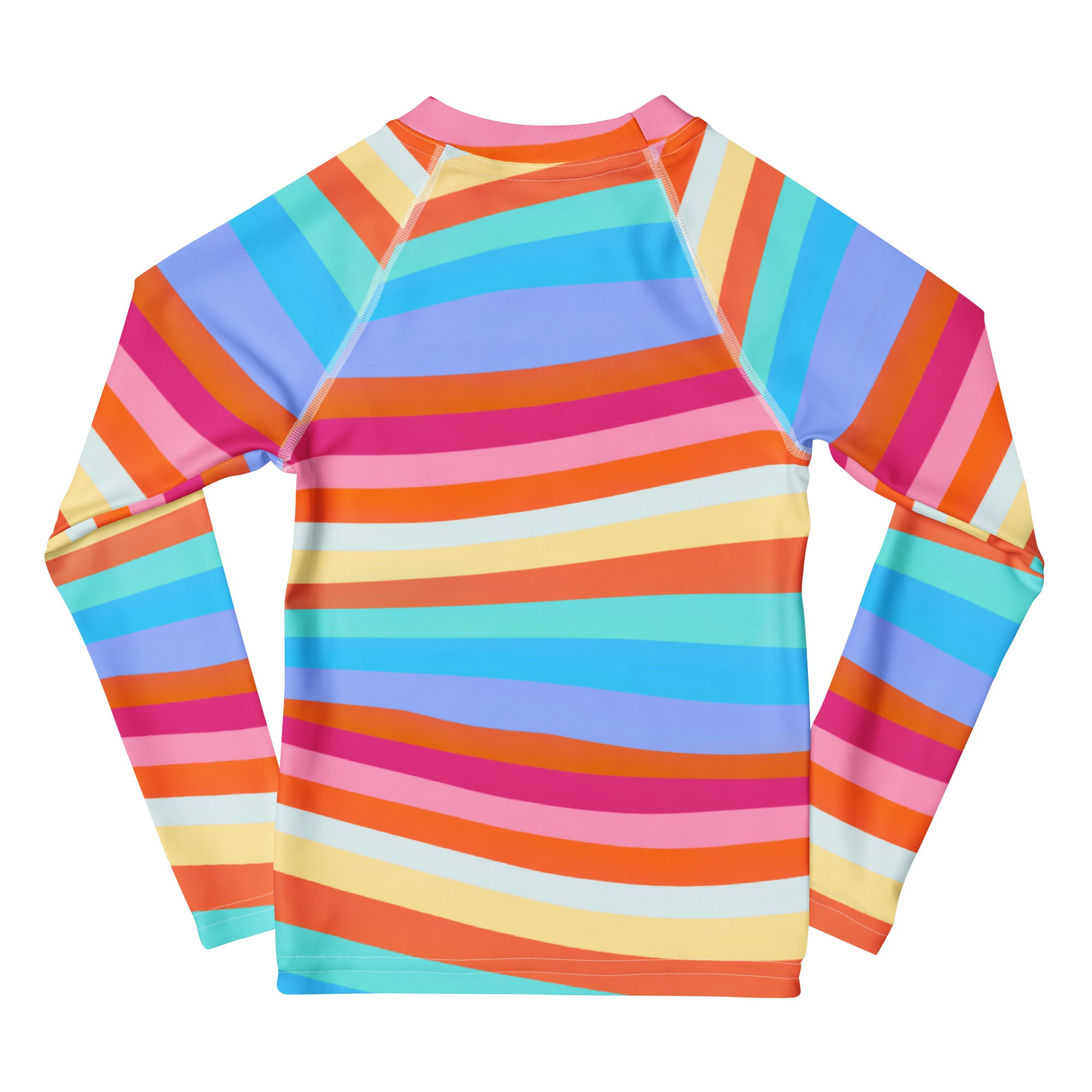 Kids Colorful Sand Long Sleeve Rash Guard Swim Shirt – Buttery Soft, Sun Safe UPF 50+ Protection, Quick Dry & 4-Way Stretch Comfort