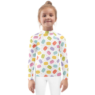 Kids Pastel Macaron Long Sleeve Rash Guard Swim Shirt – Buttery Soft, Sun Safe UPF 50+ Protection, Quick Dry & 4-Way Stretch Comfort