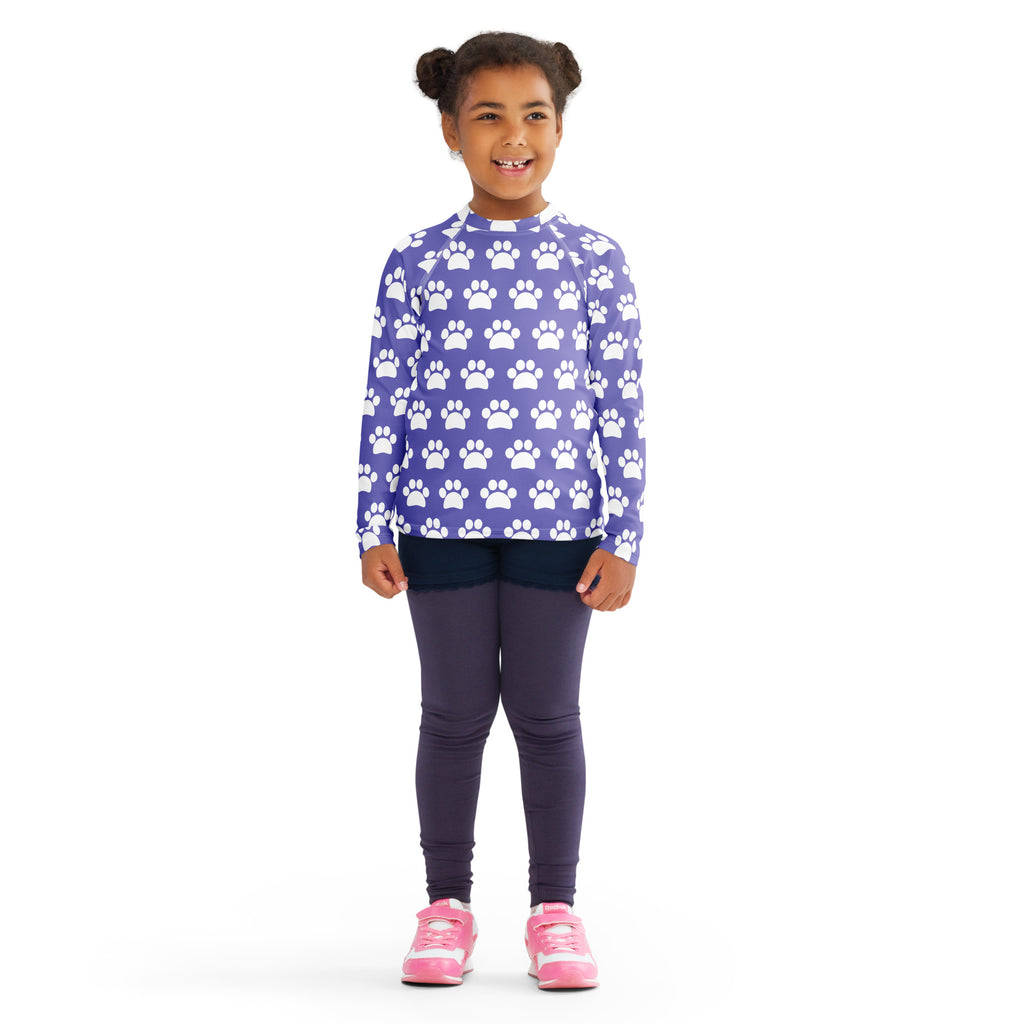 Girls Light Purple Long Sleeve Rash Guard Swim Shirt – Buttery Soft, Sun Safe UPF 50+ Protection, Quick Dry & 4-Way Stretch Comfort