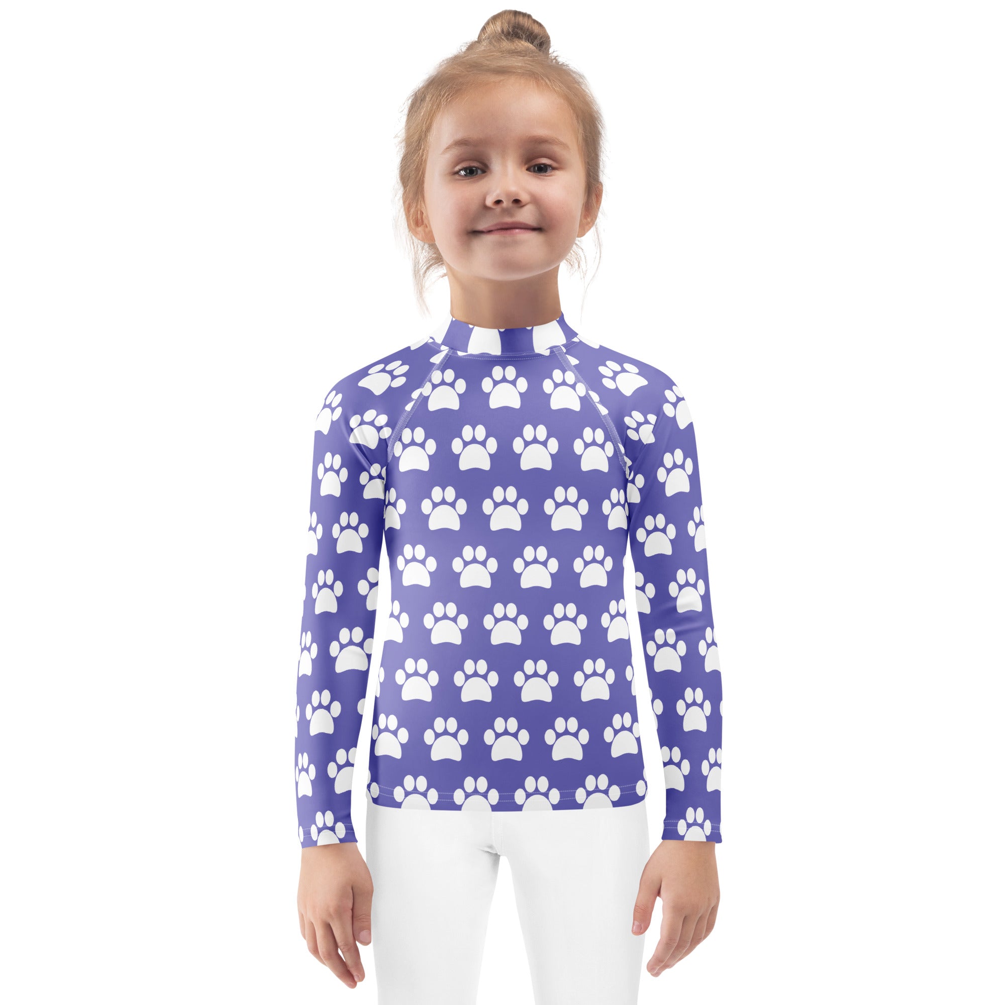 Girls Light Purple Long Sleeve Rash Guard Swim Shirt – Buttery Soft, Sun Safe UPF 50+ Protection, Quick Dry & 4-Way Stretch Comfort