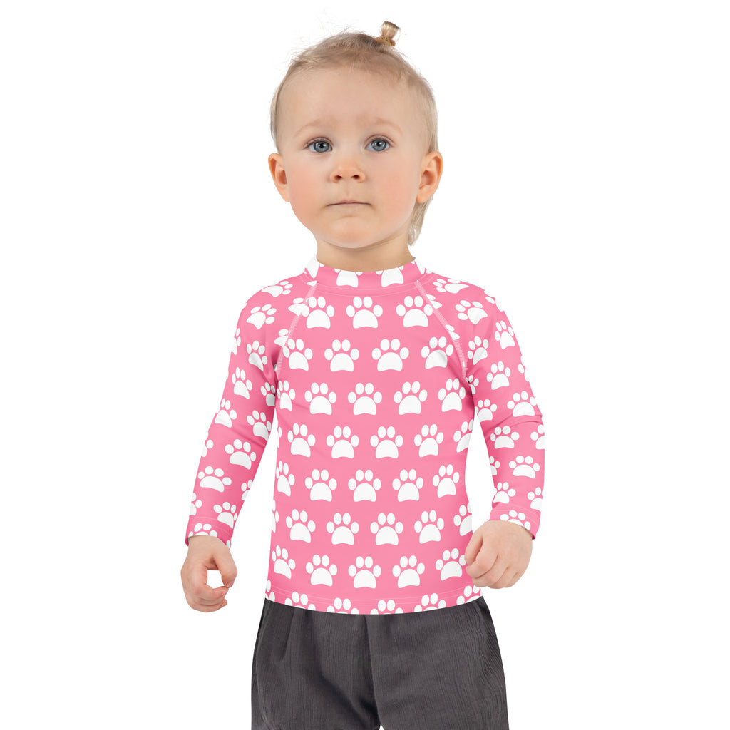 Girls Pink Long Sleeve Rash Guard Swim Shirt – Buttery Soft, Sun Safe UPF 50+ Protection, Quick Dry & 4-Way Stretch Comfort
