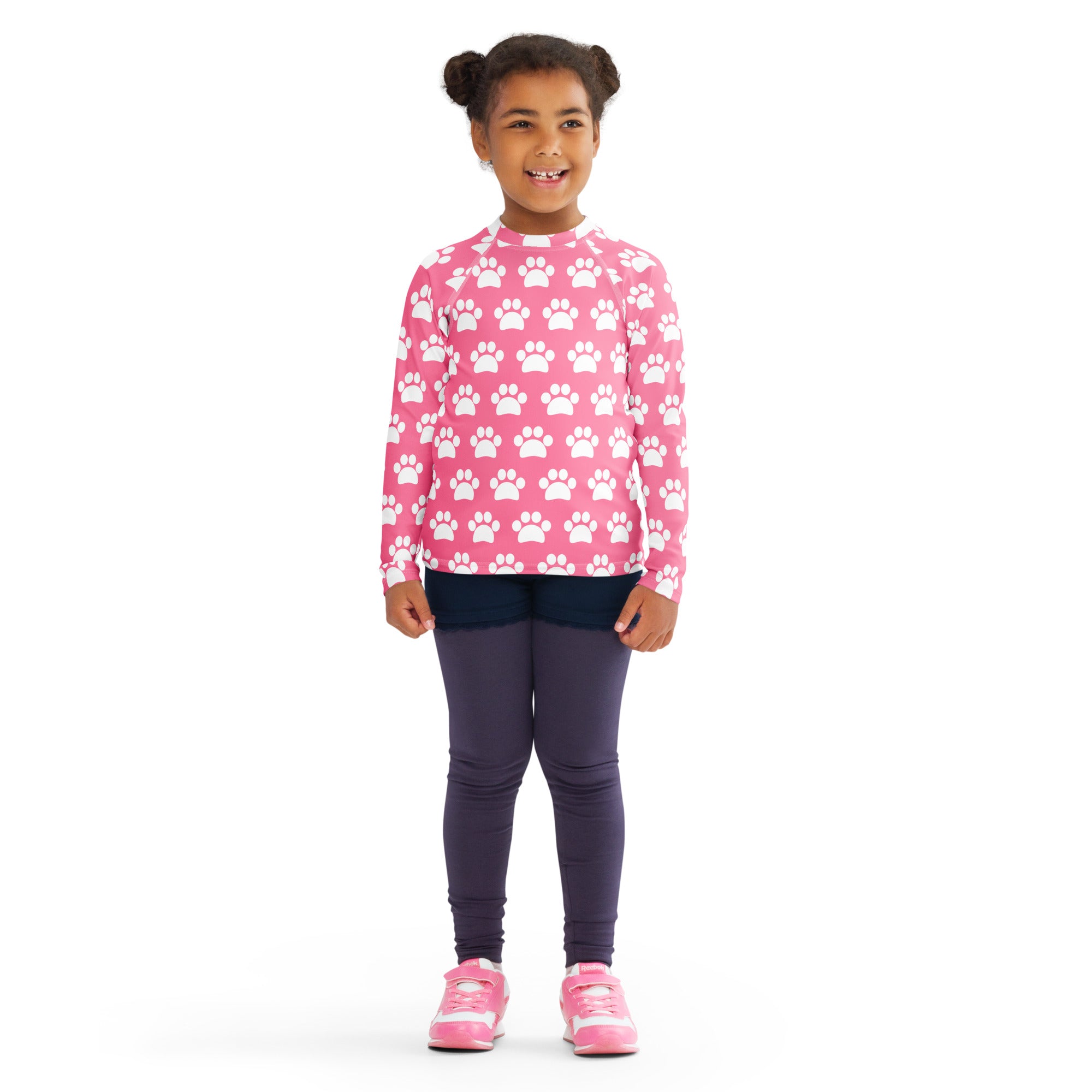 Girls Pink Long Sleeve Rash Guard Swim Shirt – Buttery Soft, Sun Safe UPF 50+ Protection, Quick Dry & 4-Way Stretch Comfort