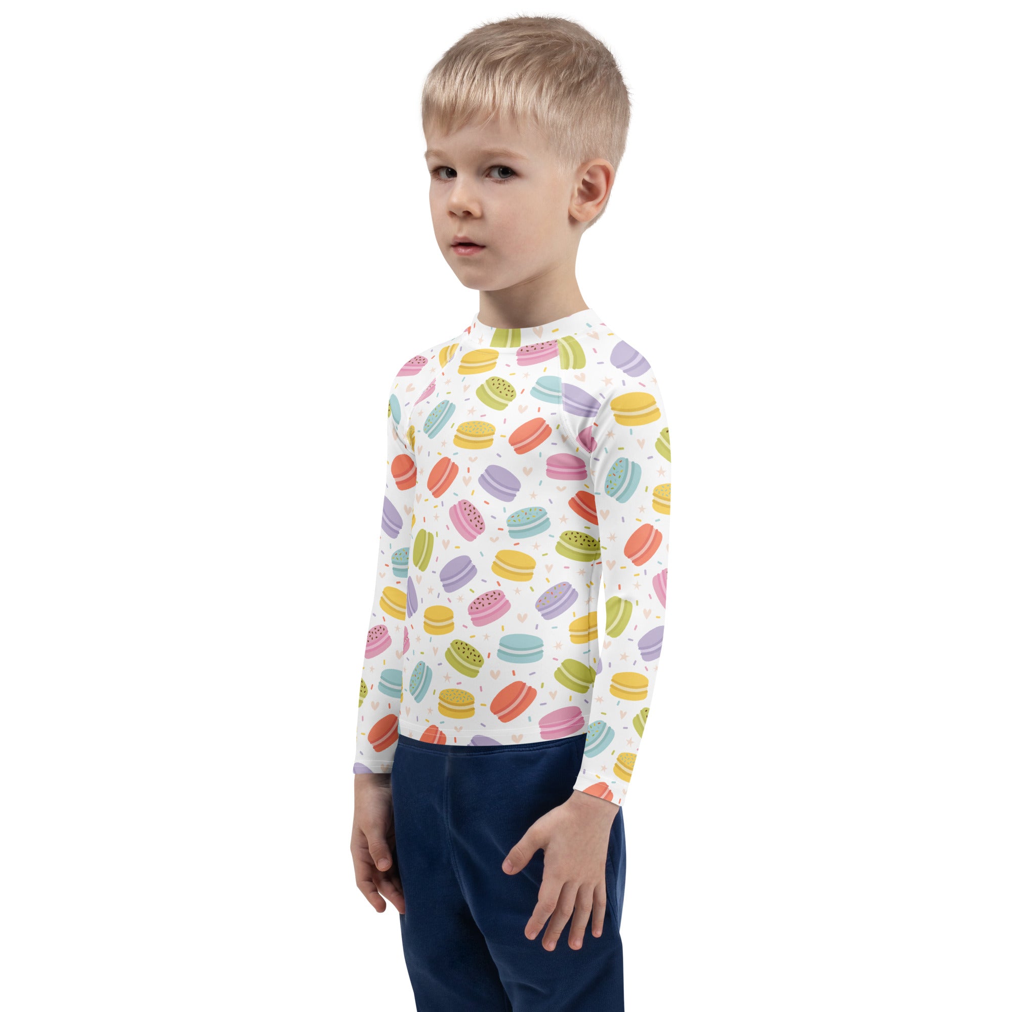Kids Pastel Macaron Long Sleeve Rash Guard Swim Shirt – Buttery Soft, Sun Safe UPF 50+ Protection, Quick Dry & 4-Way Stretch Comfort