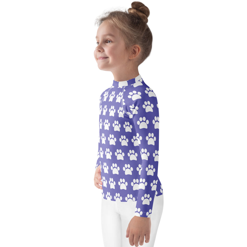 Girls Light Purple Long Sleeve Rash Guard Swim Shirt – Buttery Soft, Sun Safe UPF 50+ Protection, Quick Dry & 4-Way Stretch Comfort