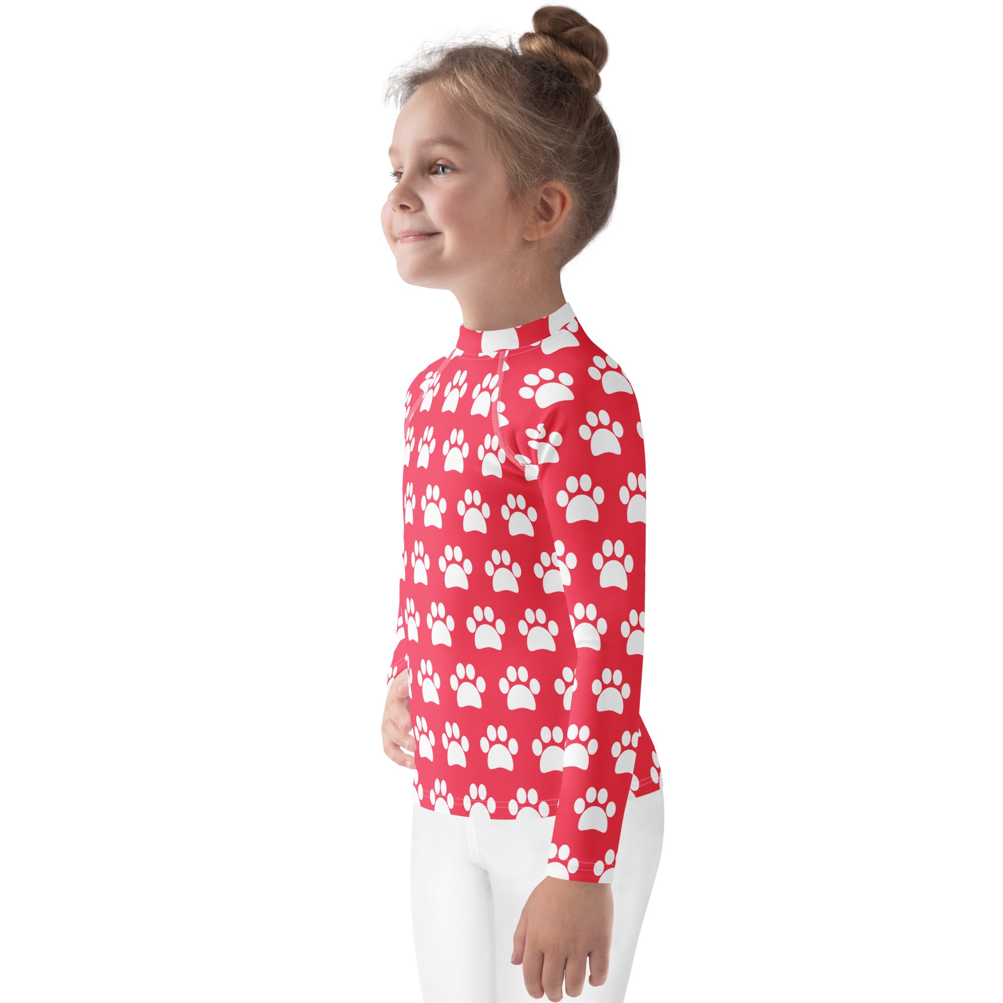 Girls Bright Pink Long Sleeve Rash Guard Swim Shirt – Buttery Soft, Sun Safe UPF 50+ Protection, Quick Dry & 4-Way Stretch Comfort