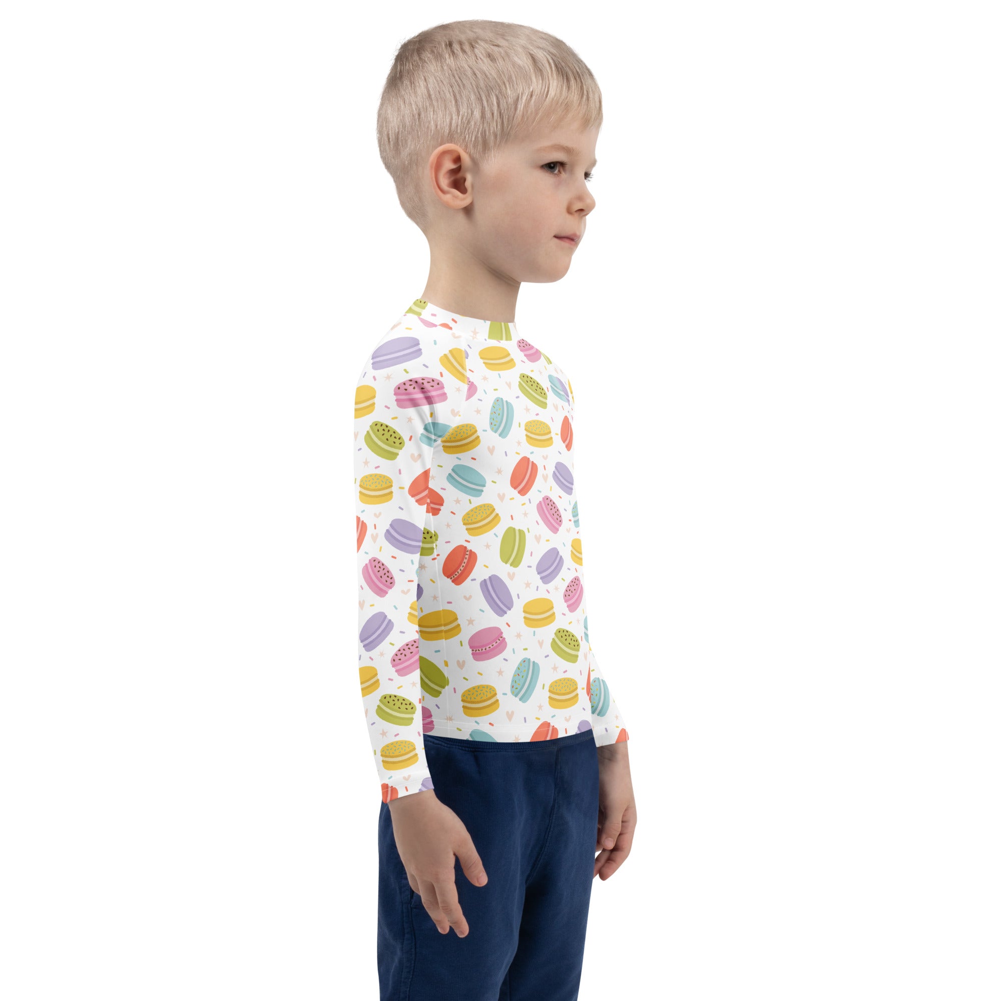 Kids Pastel Macaron Long Sleeve Rash Guard Swim Shirt – Buttery Soft, Sun Safe UPF 50+ Protection, Quick Dry & 4-Way Stretch Comfort