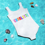 Personalized It's My Birthday Swimsuit - Custom Age & Name On Back For Girls