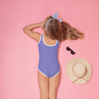 Birthday Girl Custom Name & Age Cake Candle Swimsuit