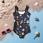 Girls Outer Space Buttery Soft Swimsuit With UPF 50+