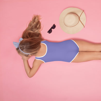 Girls Buttery Soft Purple Swimsuit With UPF 50 Sun Protection