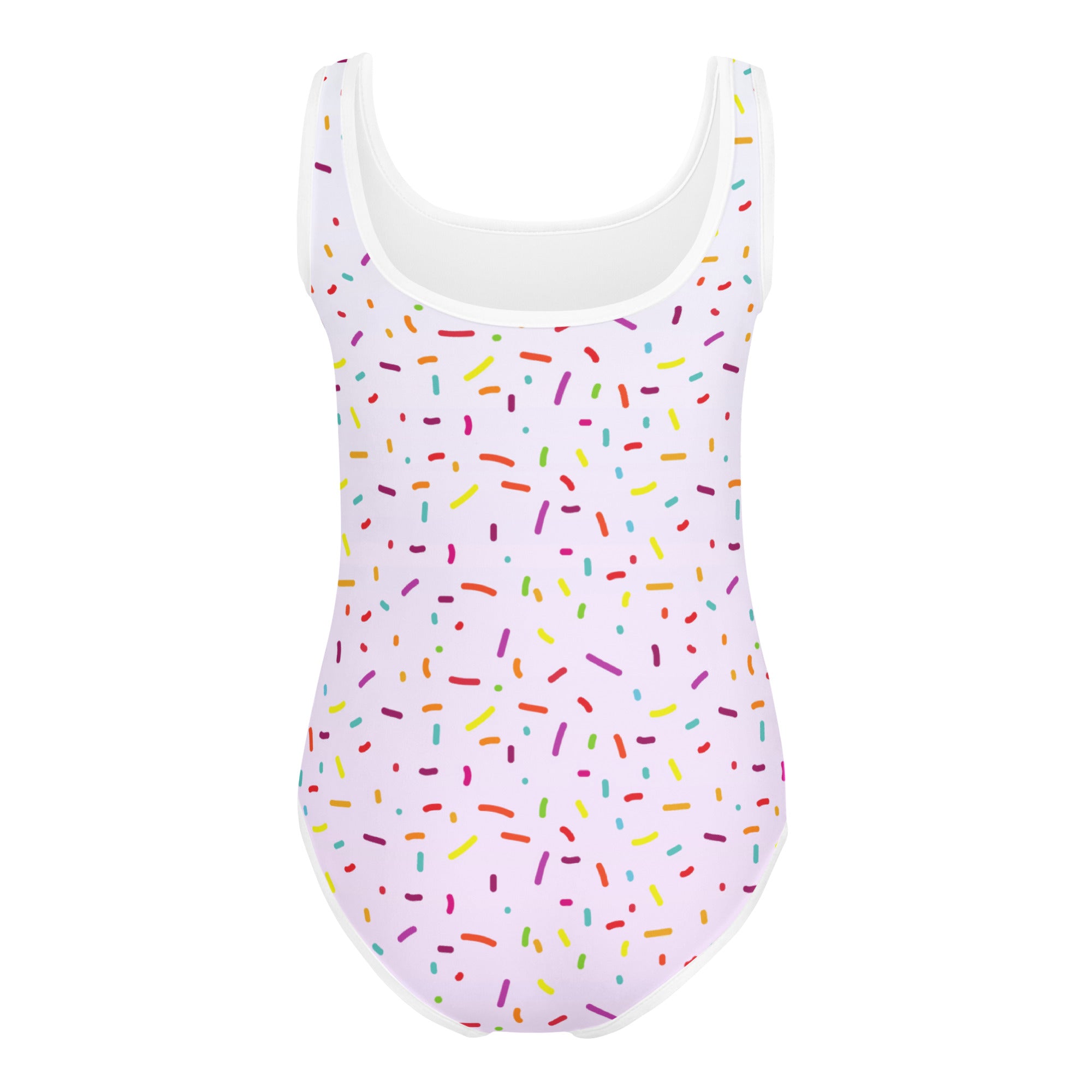 Girls Colorful Sprinkles Custom Age It's My Birthday Buttery Soft Leotard - Quick Drying For Dance and Gymnastics