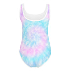 Girls Faux Tie Dye 'It's My Birthday' Buttery Soft Leotard - Quick Drying For Dance and Gymnastics