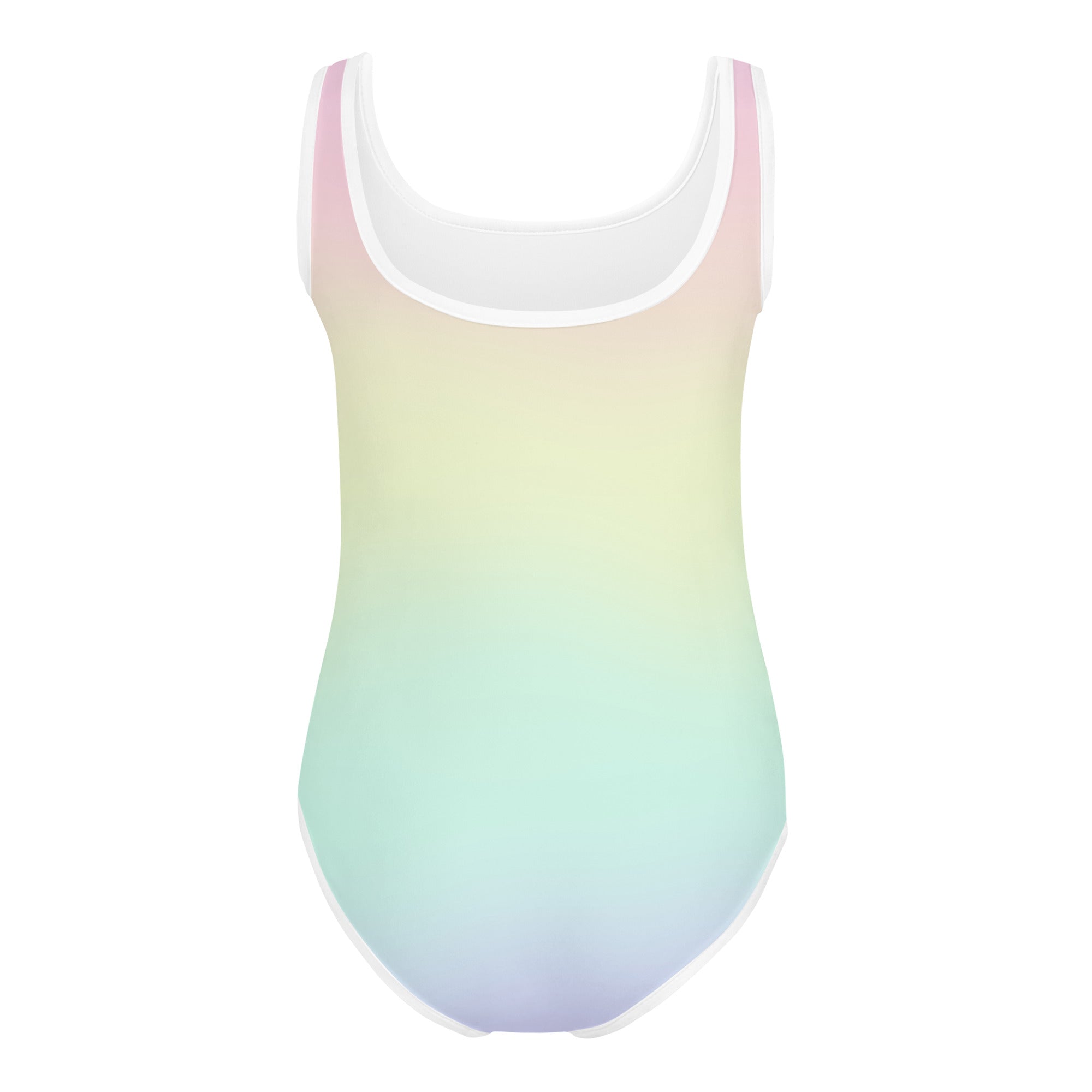 Girls Pastel Rainbow Buttery Soft Leotard - Quick Drying For Dance and Gymnastics