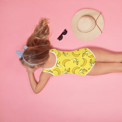 Girls Banana Buttery Soft Swimsuit With UPF 50+