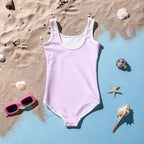 Girls Cute Corgi Dog Buttery Soft Swimsuit With UPF 50+