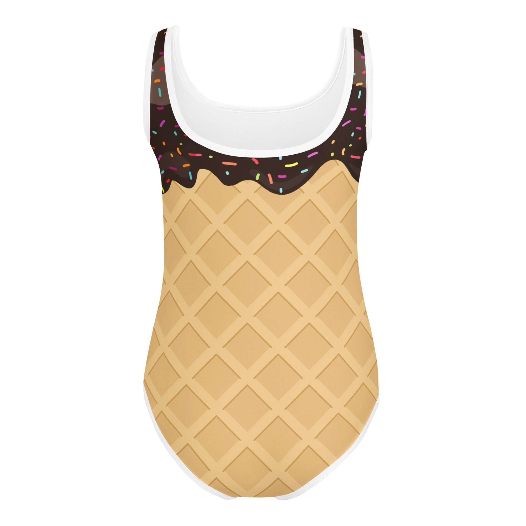 Girls Ice Cream Cone Buttery Soft Leotard - Quick Drying For Dance and Gymnastics
