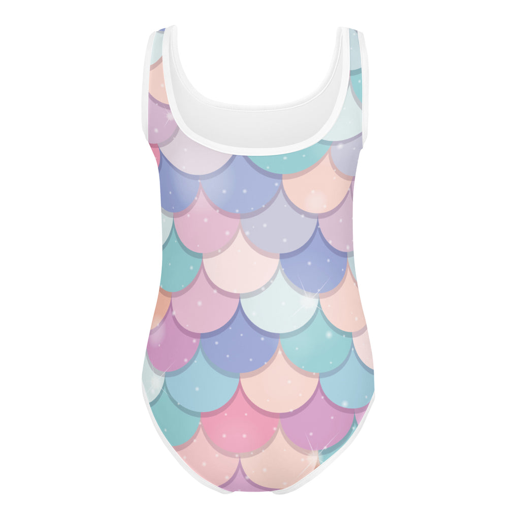 Girls Rainbow Mermaid Buttery Soft Leotard - Quick Drying For Dance and Gymnastics