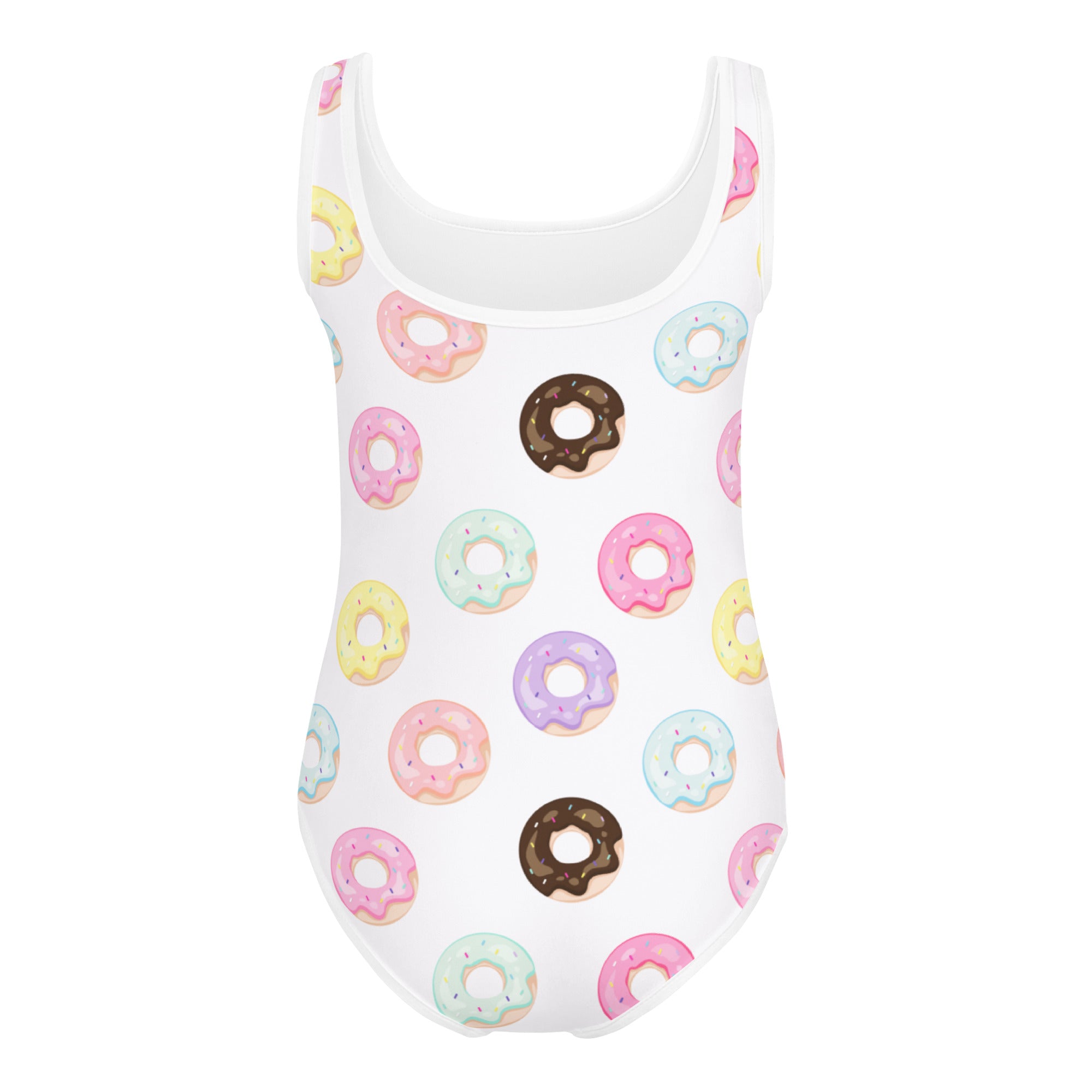 Girls Colorful Donuts Buttery Soft Leotard - Quick Drying For Dance and Gymnastics