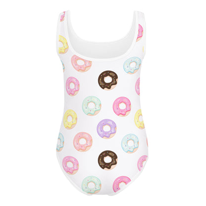 Girls Colorful Donuts Buttery Soft Leotard