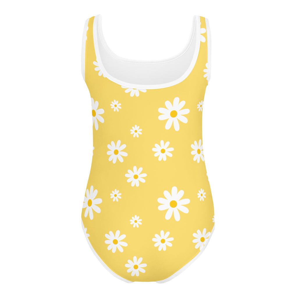 Girls Yellow Daisy Buttery Soft Leotard - Quick Drying For Dance and Gymnastics