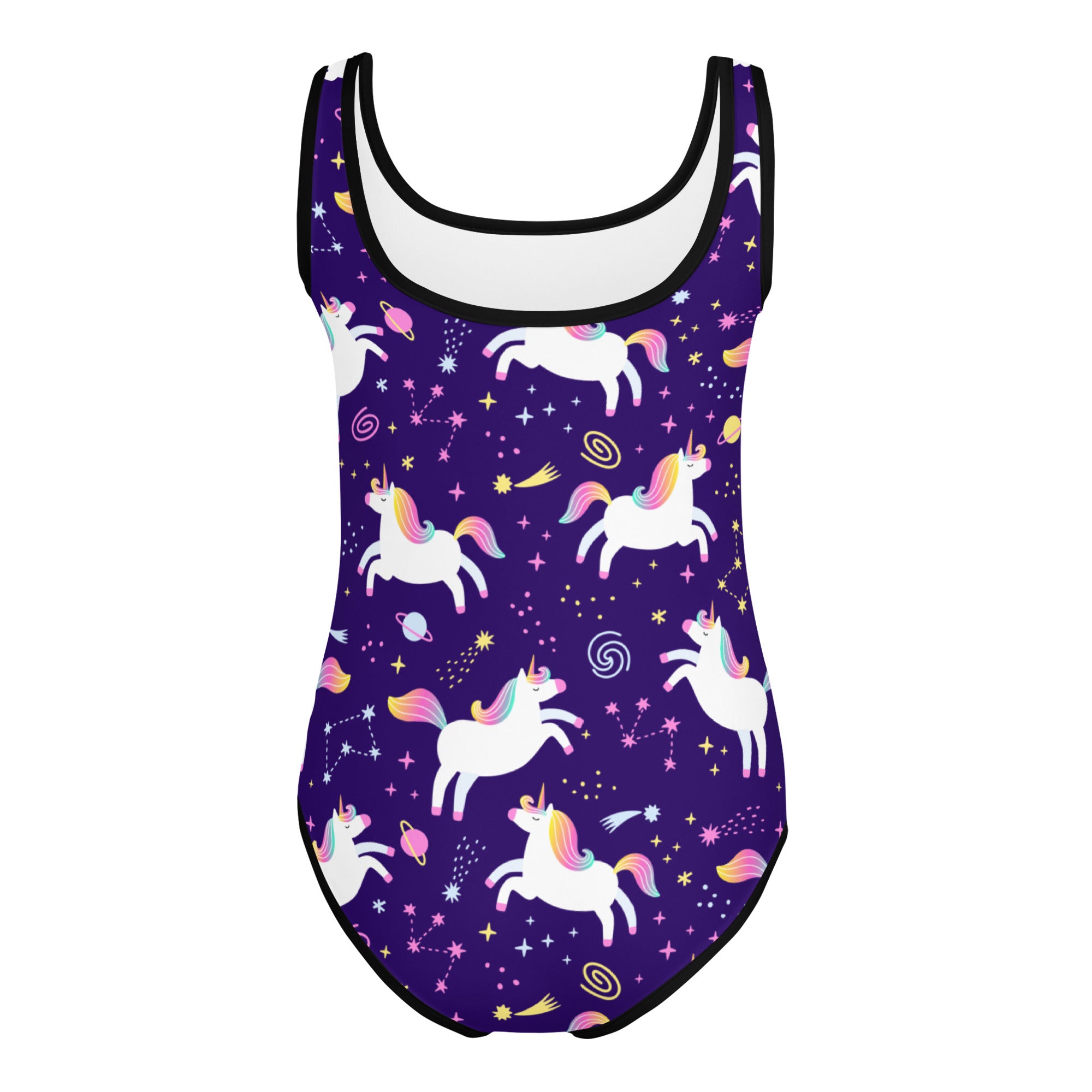 Girls Space Unicorn Buttery Soft Leotard - Quick Drying For Dance and Gymnastics