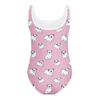 Girls Pink Pug Custom Age It's My Birthday Buttery Soft Leotard - Quick Drying For Dance and Gymnastics