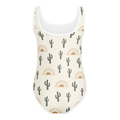 Girls Cactus Desert Sunrise Buttery Soft Leotard - Quick Drying For Dance and Gymnastics