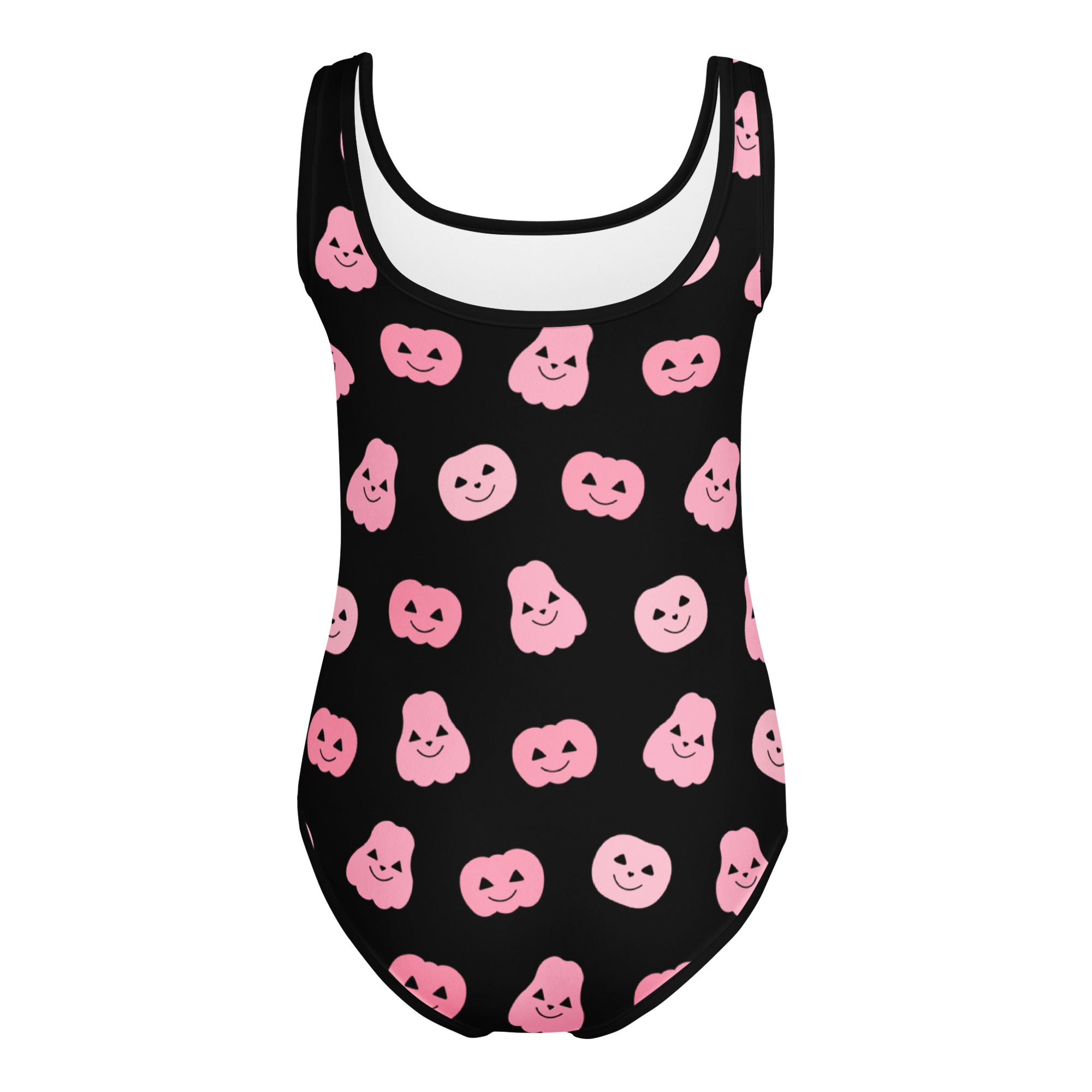 Girls Pink Pumpkins Halloween Buttery Soft Leotard - Quick Drying For Dance and Gymnastics