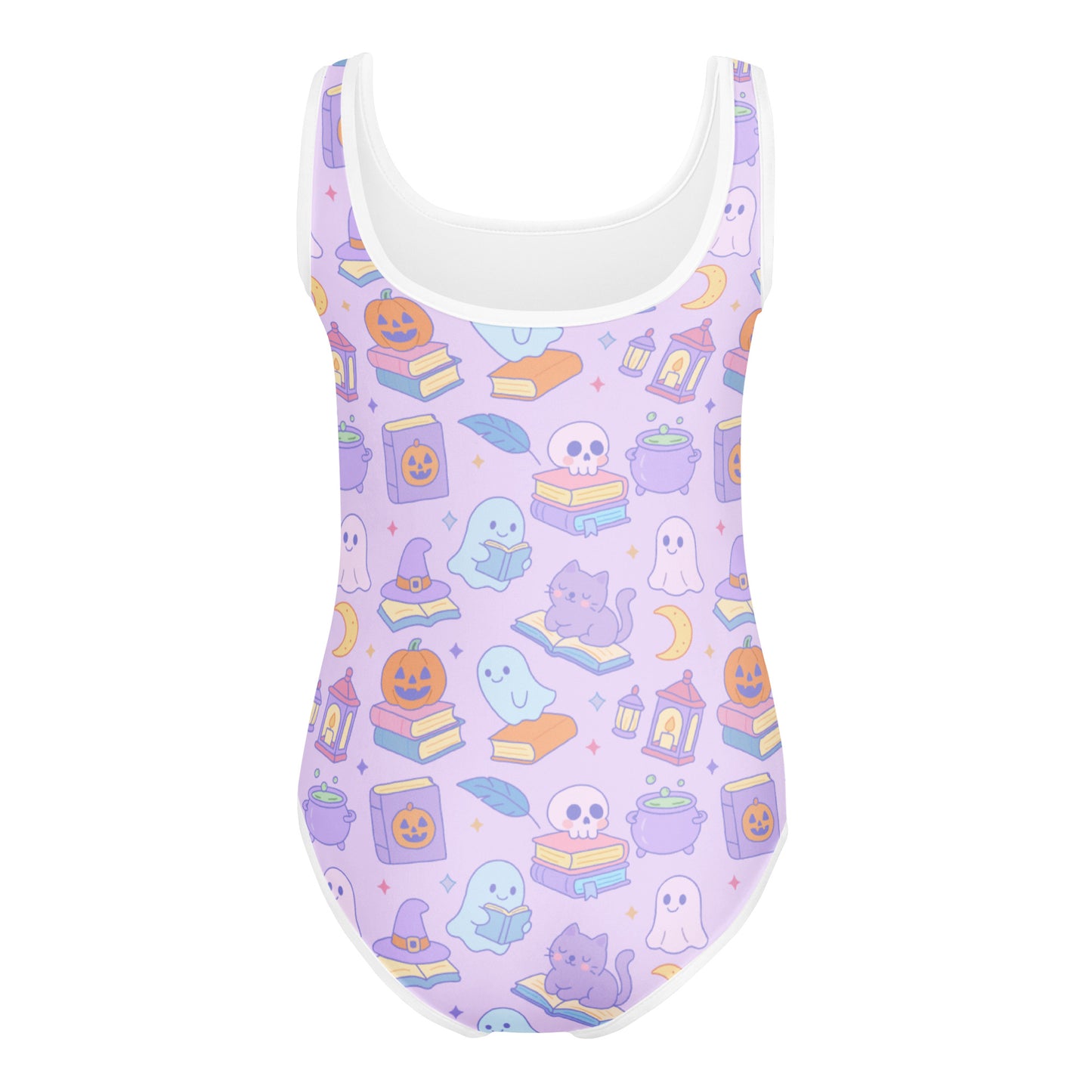 Girls Book Themed Halloween Buttery Soft Leotard - Quick Drying For Dance and Gymnastics