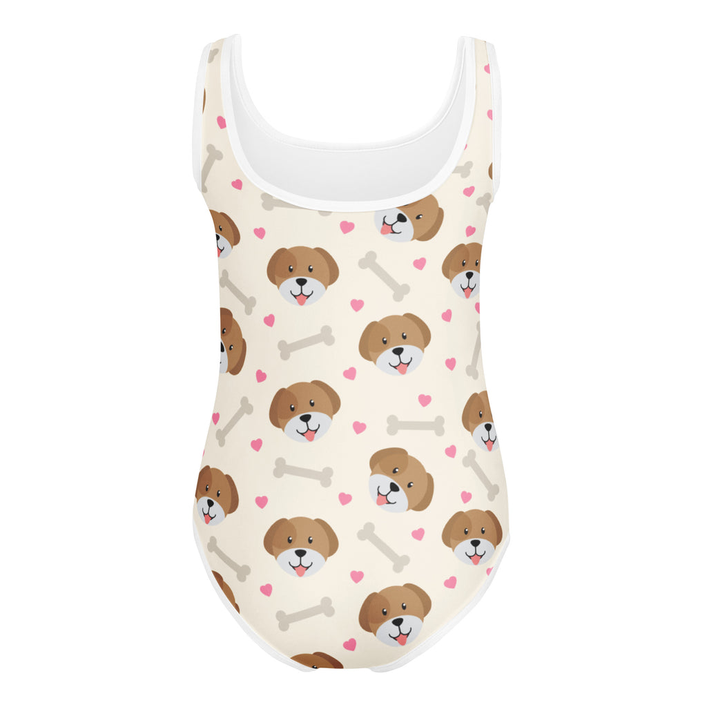 Girls Puppy Themed Buttery Soft Leotard - Quick Drying For Dance and Gymnastics