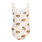 Girls Puppy Themed Buttery Soft Leotard - Quick Drying For Dance and Gymnastics