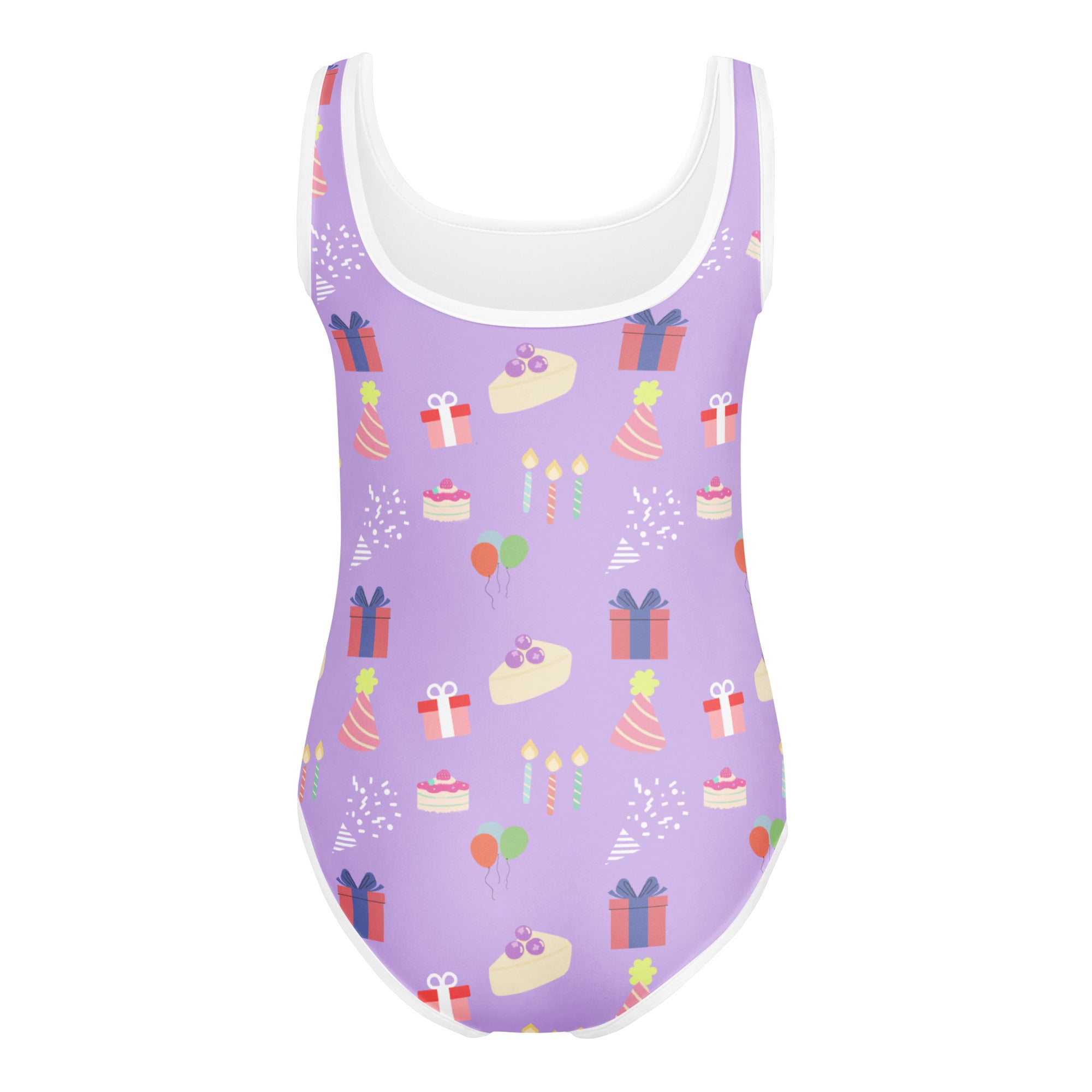 Girls Purple Birthday Party Custom Age It's My Birthday Leotard - Quick Drying For Dance and Gymnastics
