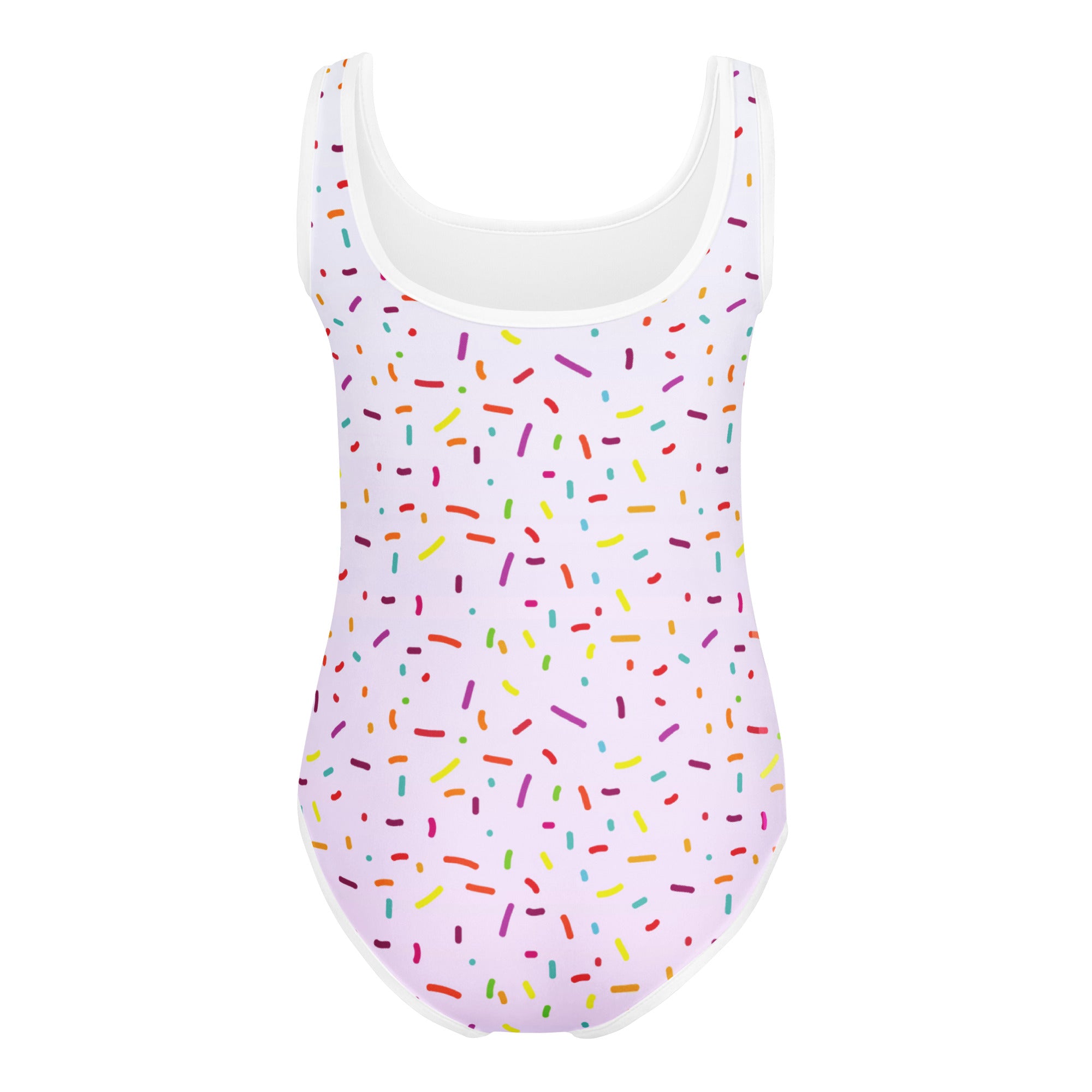 Girls Rainbow Sprinkles Custom Age It's My Birthday Buttery Soft Leotard - Quick Drying For Dance and Gymnastics 