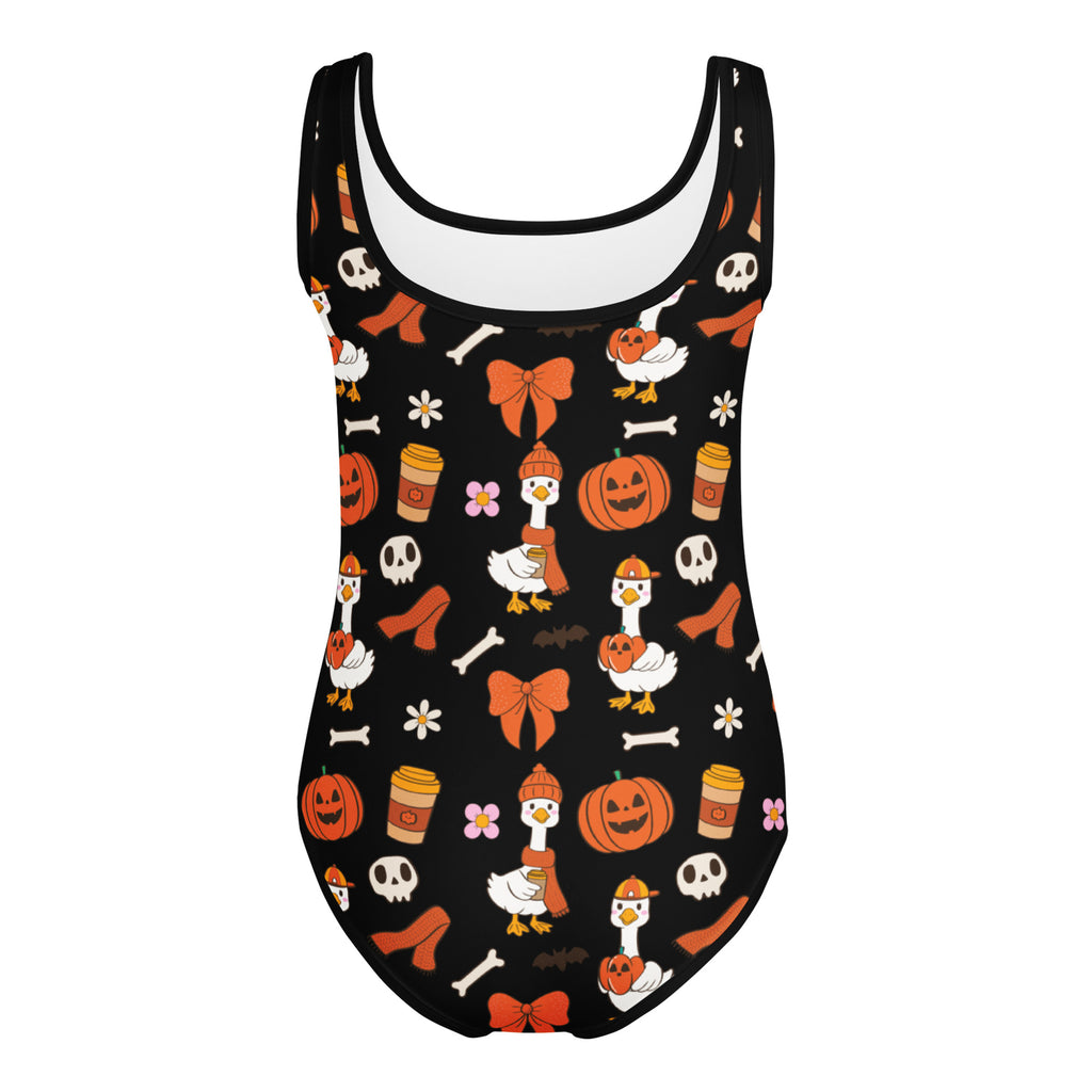 Girls Goose Halloween Leotard – Buttery-Soft, Quick-Dry 4-Way Stretch Comfort for Dance & Gymnastics