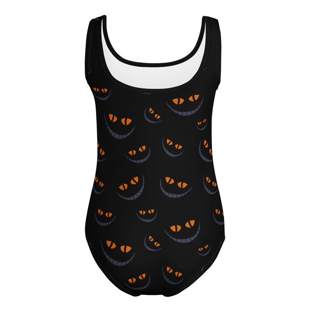 Girls Spooky Cat Eyes Halloween Leotard – Buttery-Soft, Quick-Dry 4-Way Stretch Comfort for Dance & Gymnastics