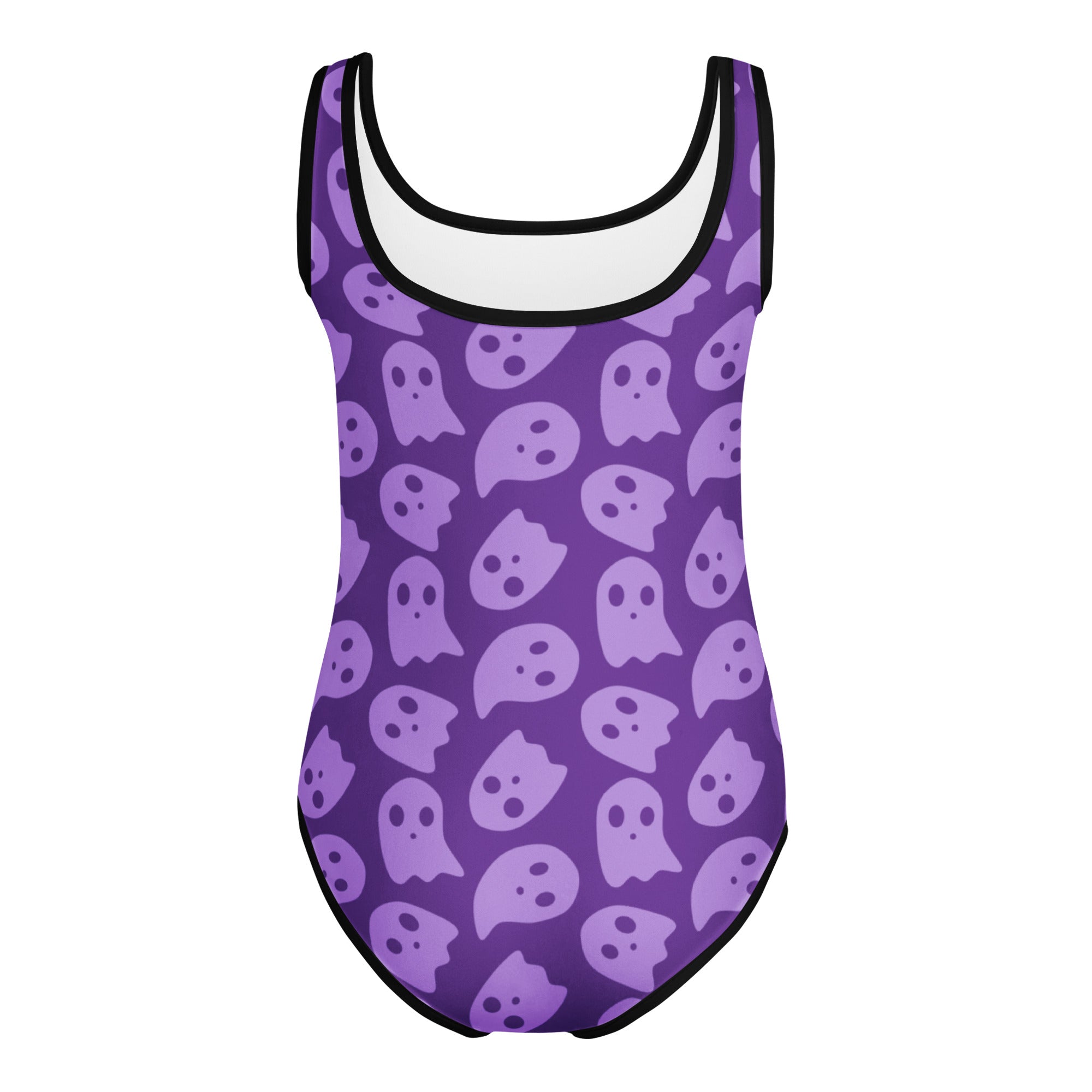 Girls Purple Ghost Halloween Leotard – Buttery-Soft, Quick-Dry 4-Way Stretch Comfort for Dance & Gymnastics
