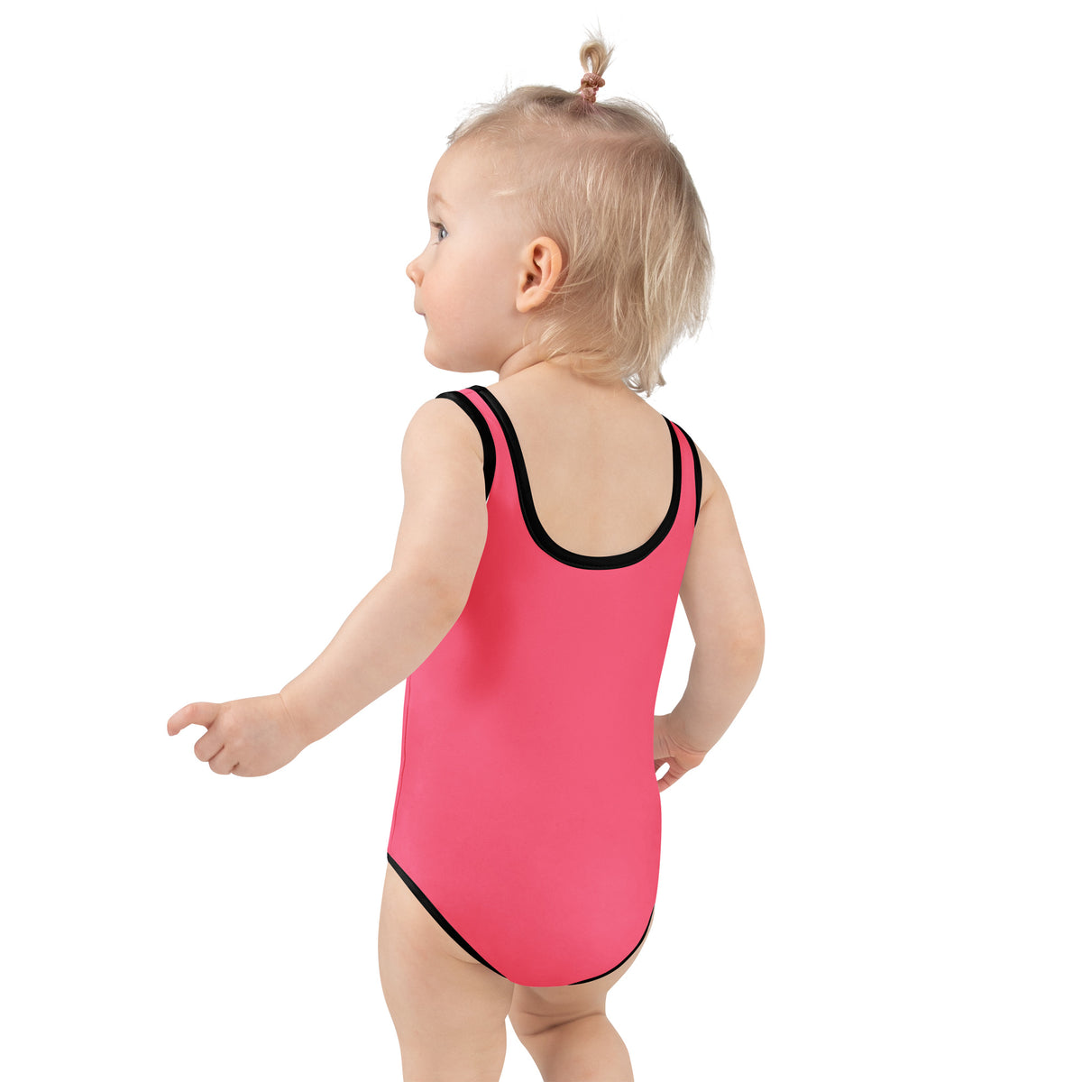 Girls Pink Jack O Lantern Halloween One Piece Swimsuit – Buttery Soft UPF 50+ Sun Protection, Quick Dry, Double Layered Front & 4-Way Stretch