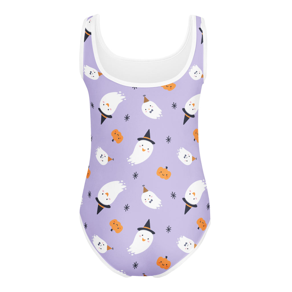 Girls Ghost Witch Halloween Custom Age It's My Birthday Leotard – Buttery-Soft, Quick-Dry 4-Way Stretch Comfort for Dance & Gymnastics
