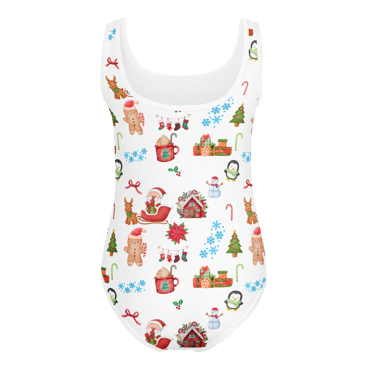 Girls Christmas Themed Leotard – Buttery Soft, Quick Dry 4-Way Stretch Comfort for Dance & Gymnastics