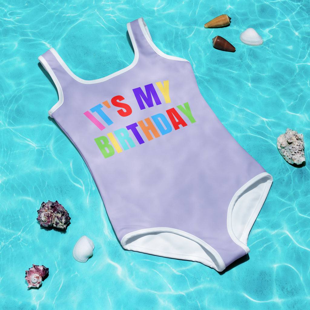 Girls It's My Birthday Buttery Soft Swimsuit